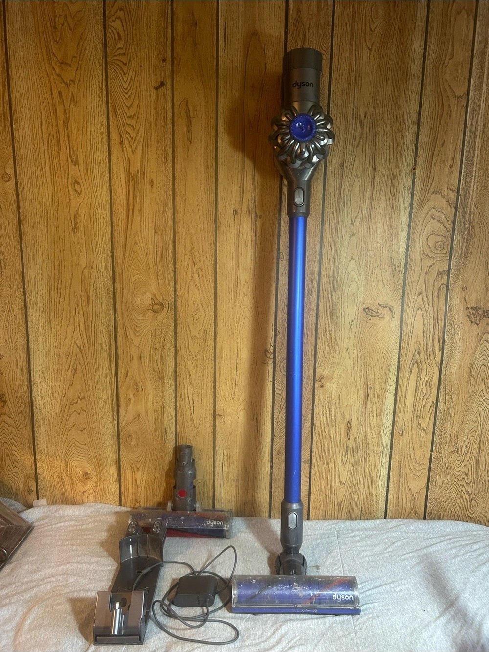 Dyson Stick Vacuum in Blue and Silver with Accessories